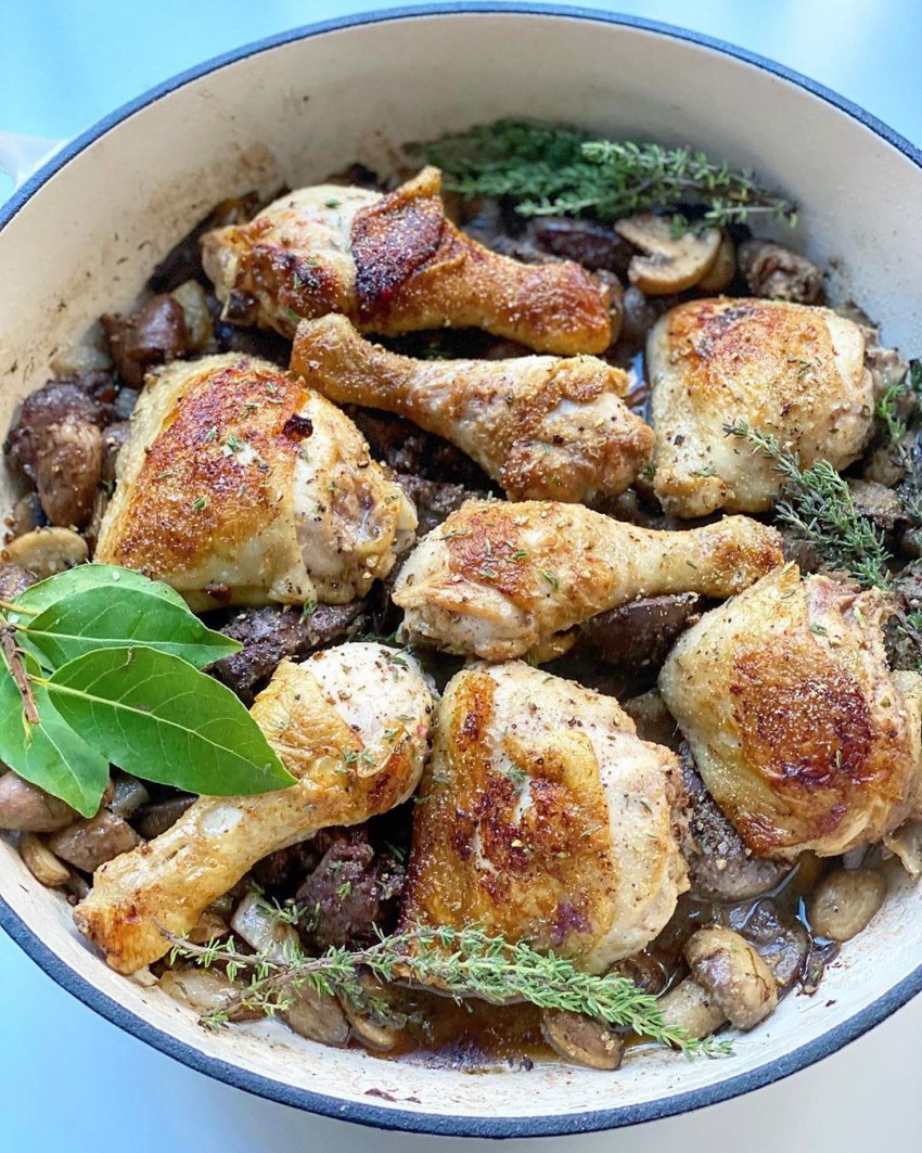 Голень куриная в горчичном соусе