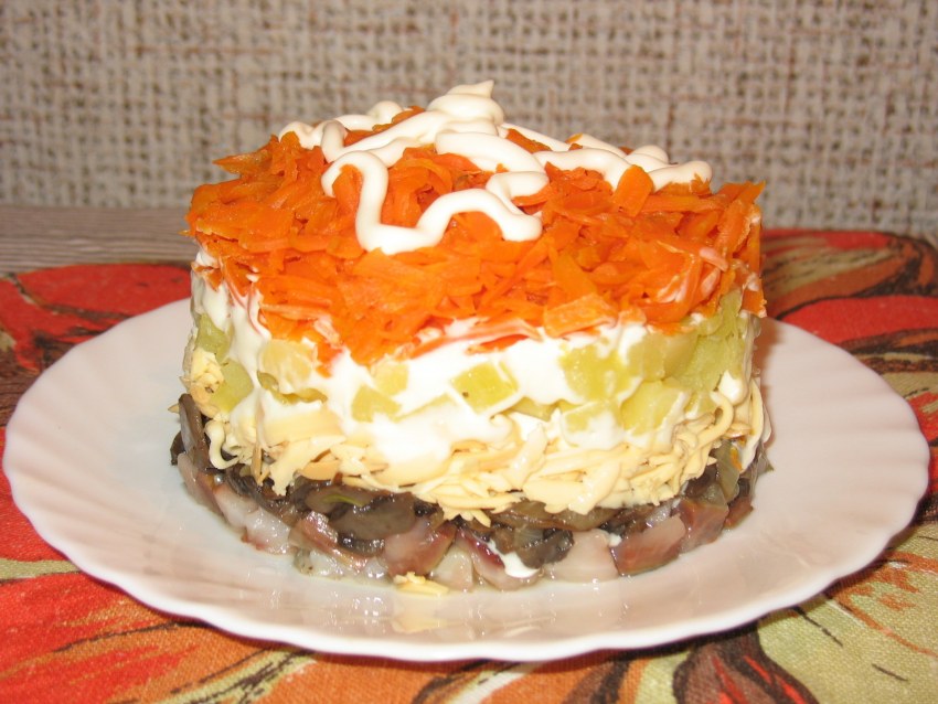 Салат сельдь под шубой слои по порядку