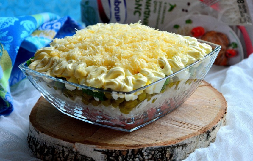 Рыбный салат на день рождения