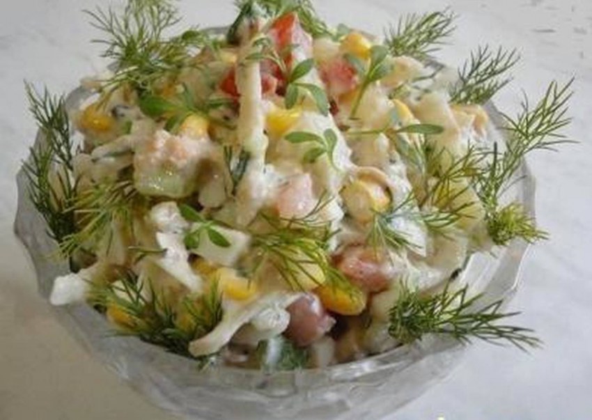 Салат Мимоза индигриенты