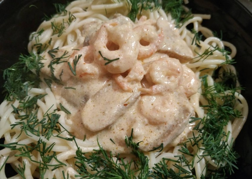 Свинина в грибном соусе