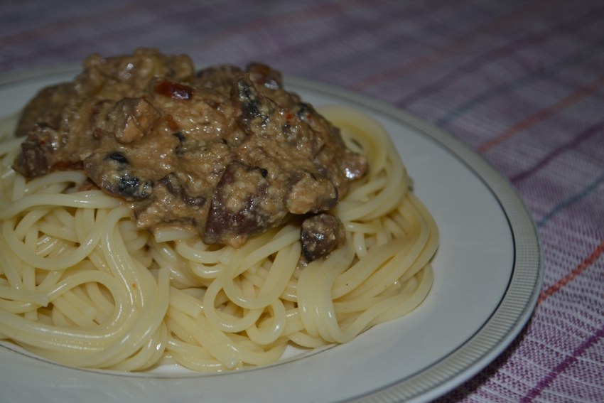 Спагетти в сливочном соусе Ингредиенты