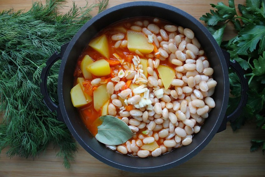 Картошка с фасолью