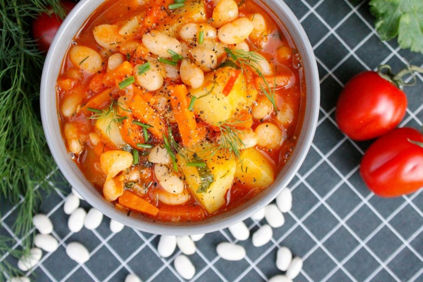 Картошка с фасолью