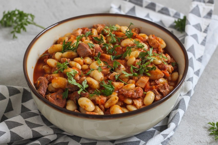 Фасолевое рагу с овощами