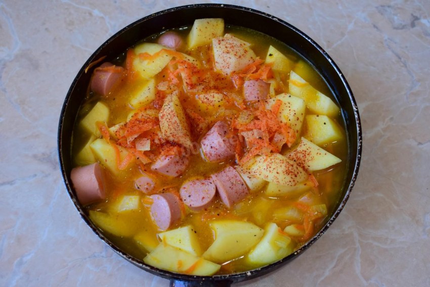 Картошка со стручковой фасолью