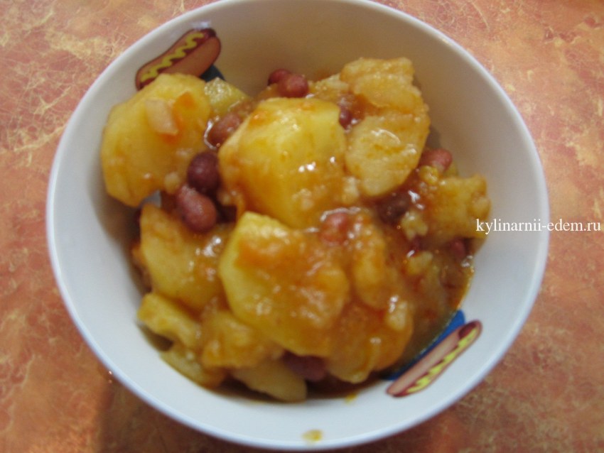 Рагу с красной фасолью