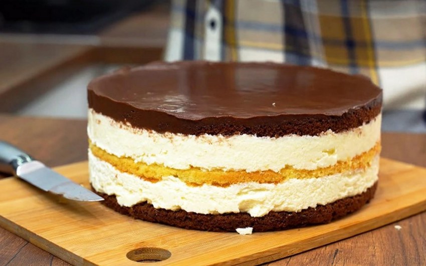 Торт Птичье молоко на манке