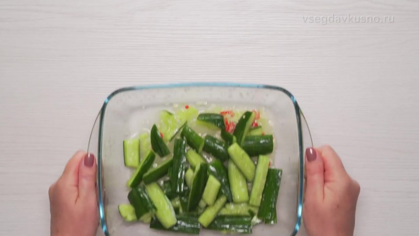 Монастырская кухня битые огурцы