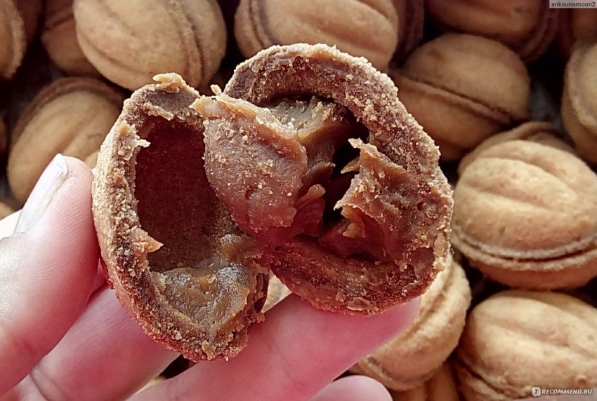 Авентис печенье орешки с вареной сгущенкой