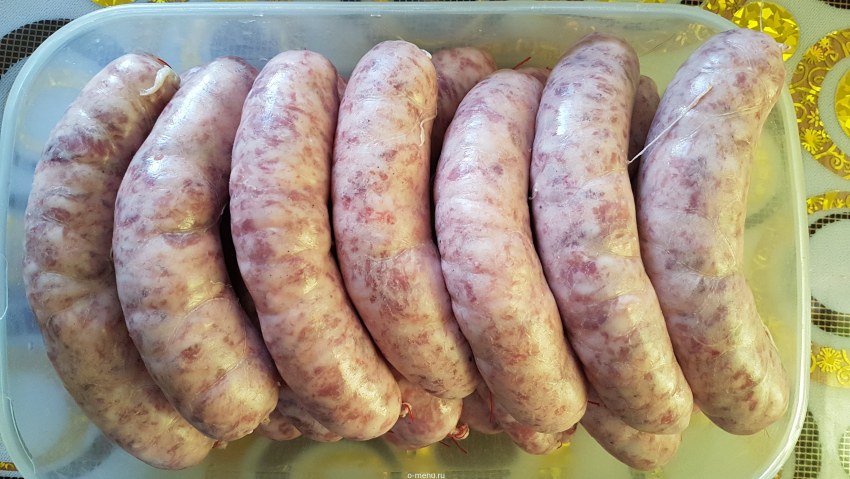 Купаты домашние в кишке