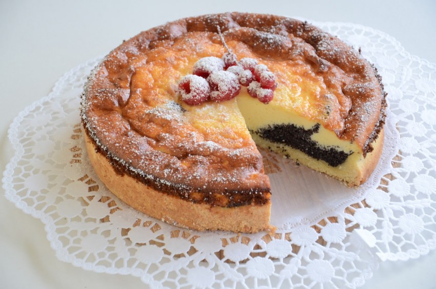 П Рог из творожного теста с яблоками