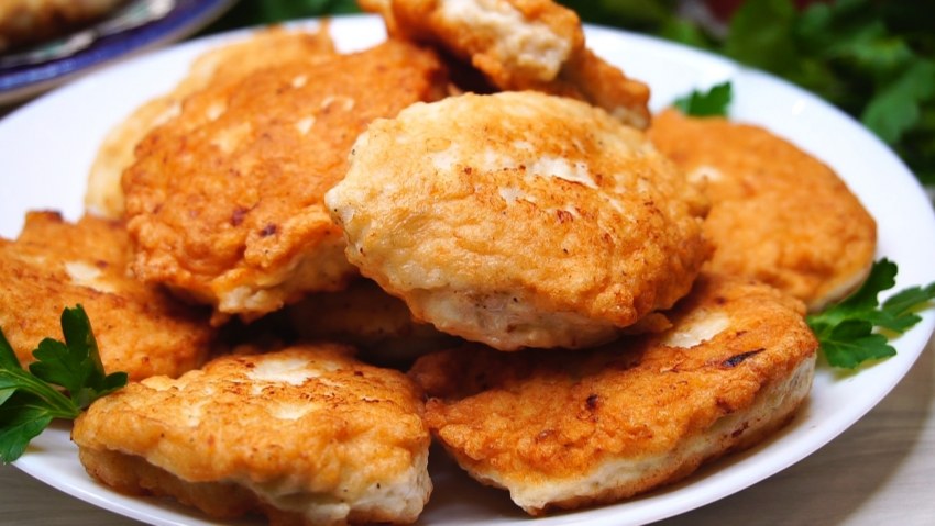 Биточки из кур с грибами