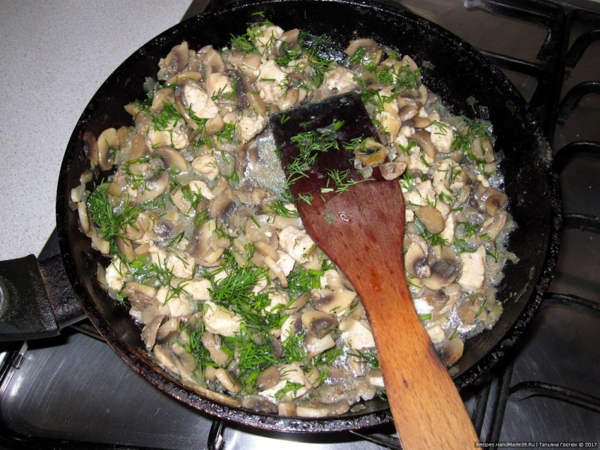 Фарш с зеленью