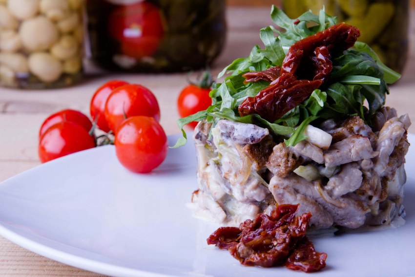 Салат слоями