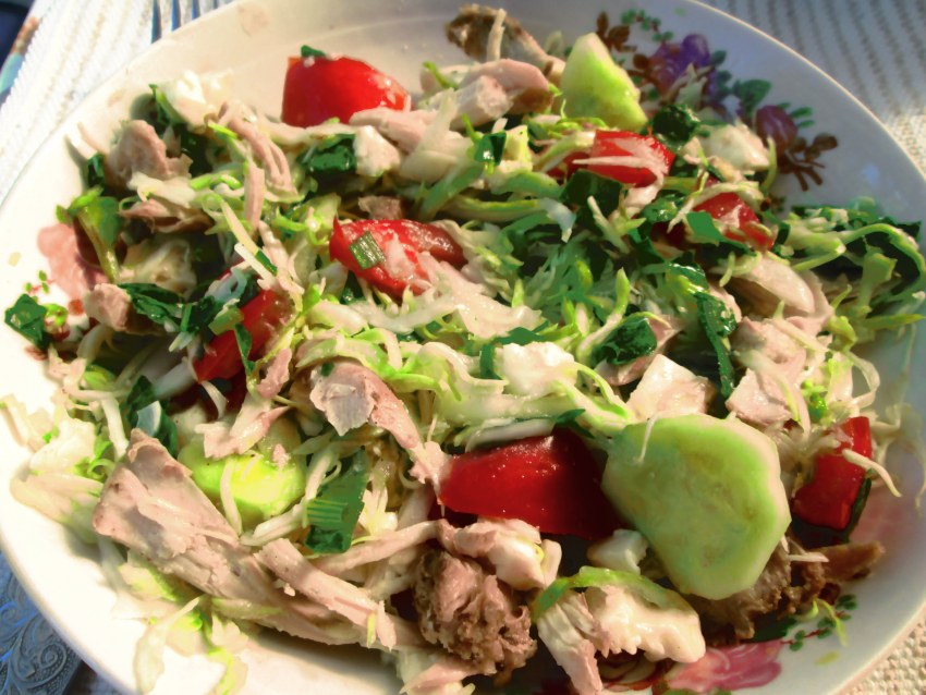 Салат из говяжьего языка