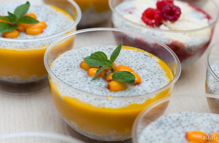 Десерт манго чиа