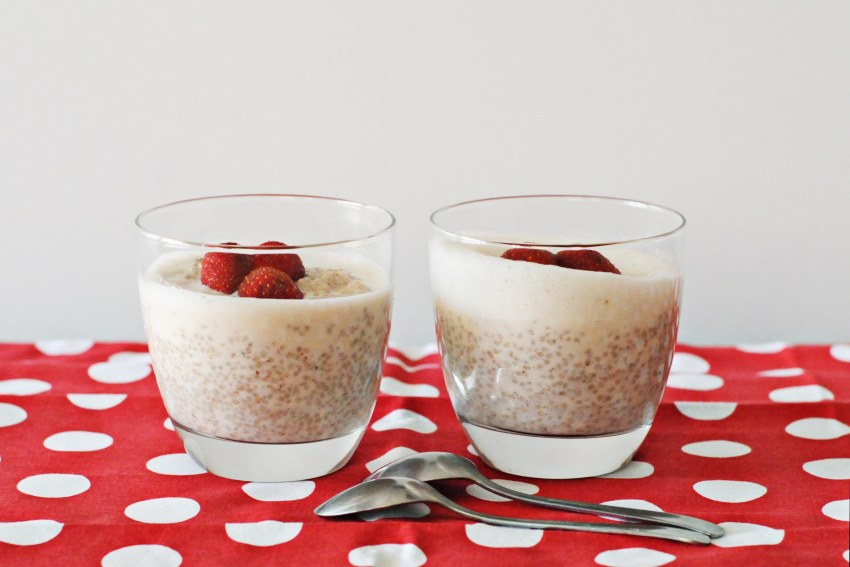 Чиа-пудинг (мятный капучино)