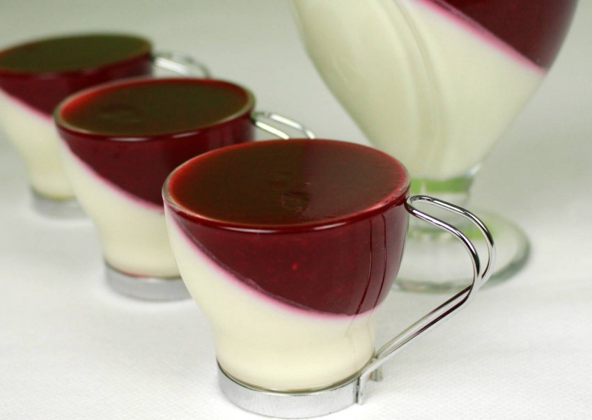 Желе из чая матча