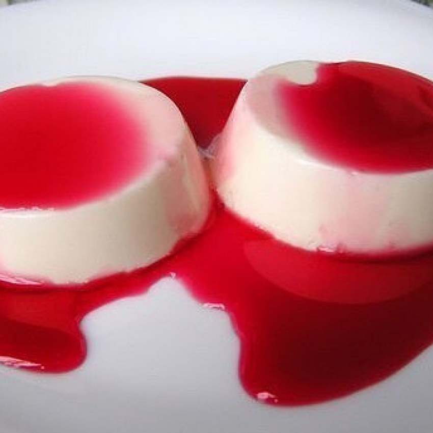 Многослойное желе молочное