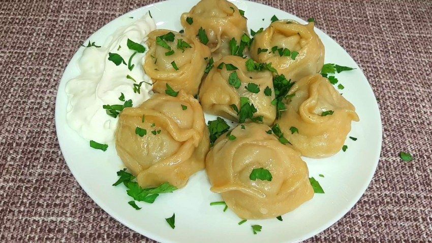 Манты с картошкой