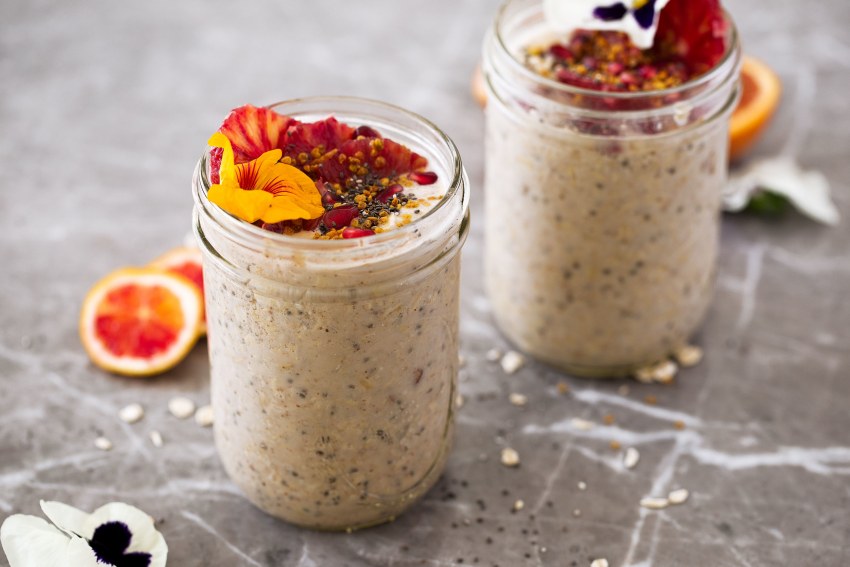 Овсянка ленивая «карамель-макиато»