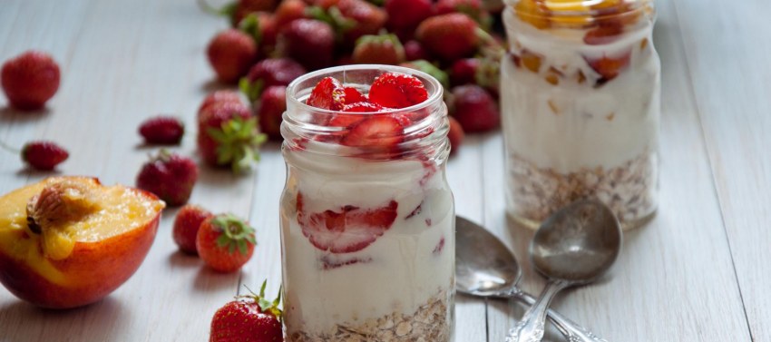 Ленивая овсянка на кефире