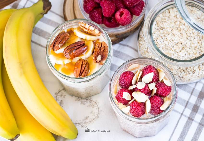 Ленивая овсянка мокко