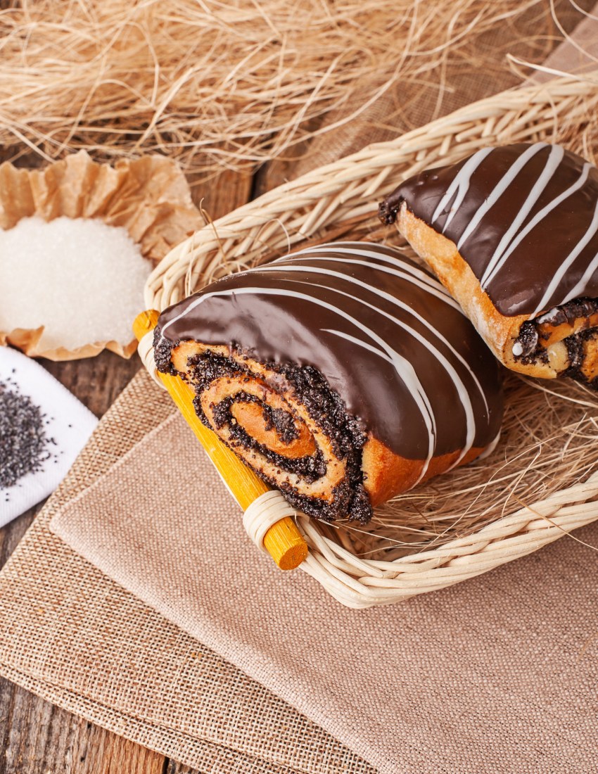 Булочки Бриошь с маком