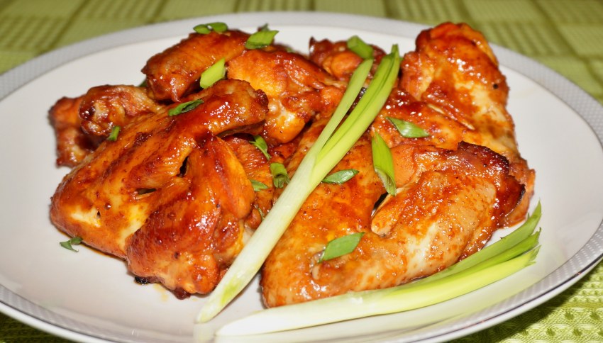 Крылышки в медово-соевом маринаде
