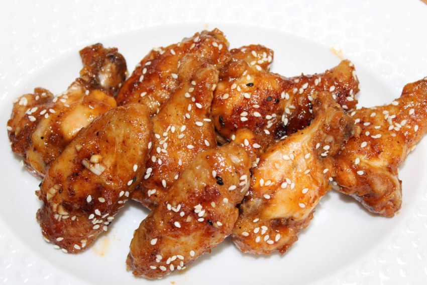 Куриные крылышки в соусе терияки