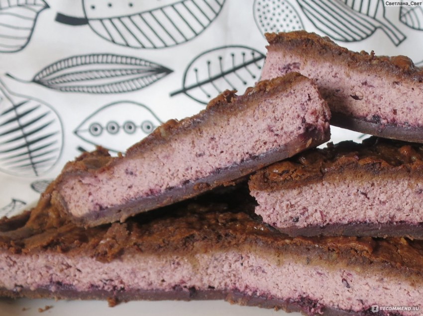 Десерт из черемуховой муки