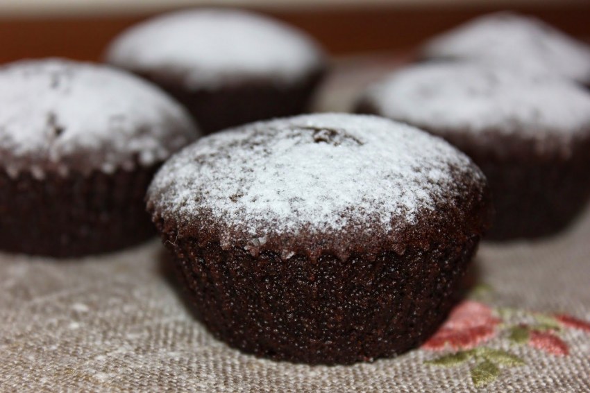 Кекс из черемуховой муки