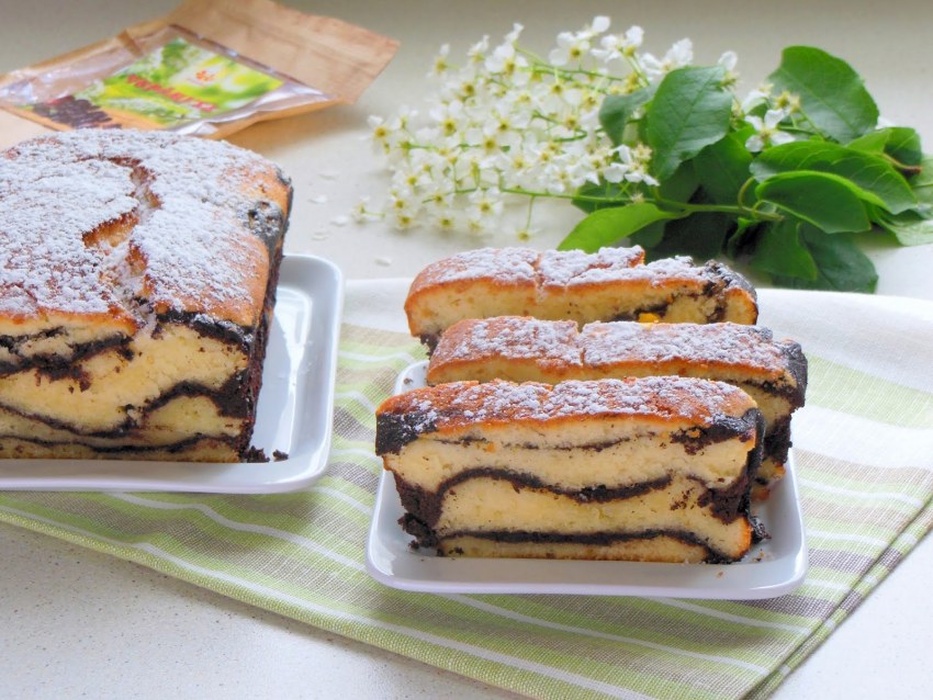 Кекс с черемухой