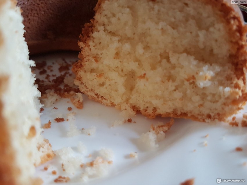 Кекс с творожной начинкой