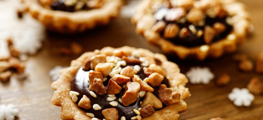 Корзиночка с вареной сгущенкой