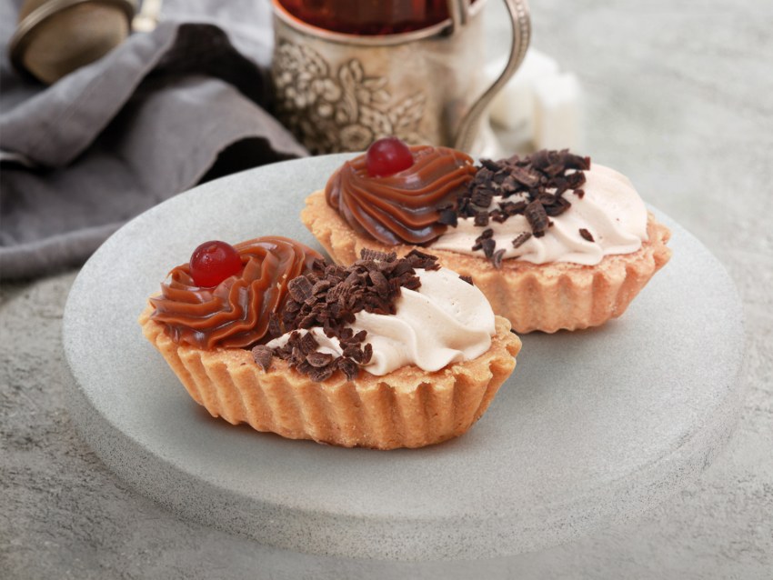 Корзиночка с вареной сгущенкой