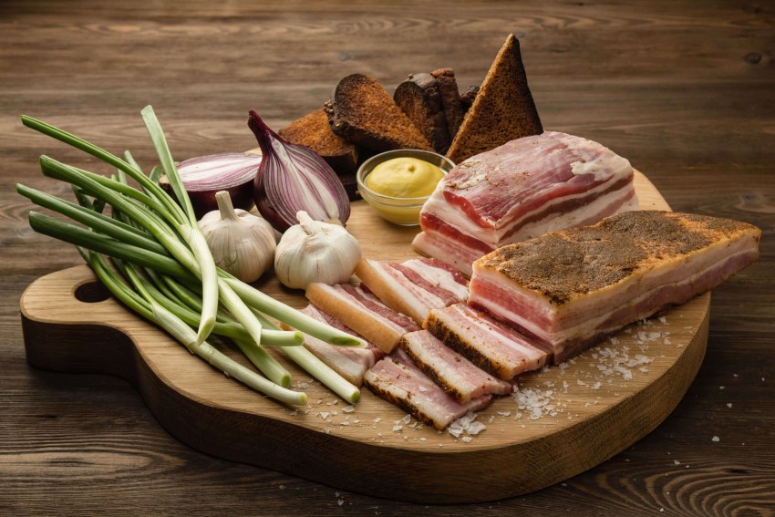 Сало соленое