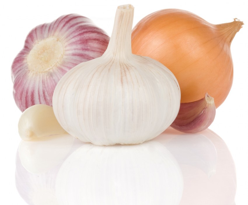 Лук чеснок