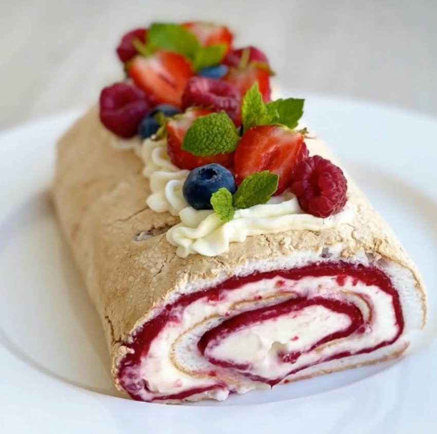 Меренговый рулет Юлия Высоцкая