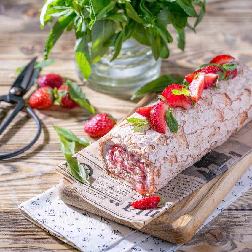 Меренговый рулет Анна Павлова