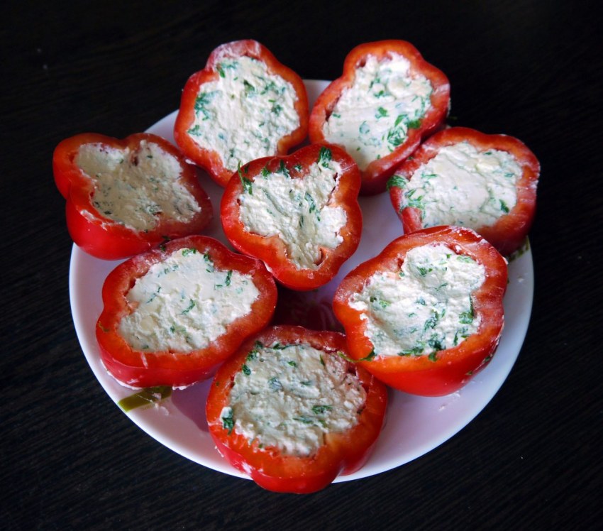 Закуска болгарский перец фаршированный брынзой