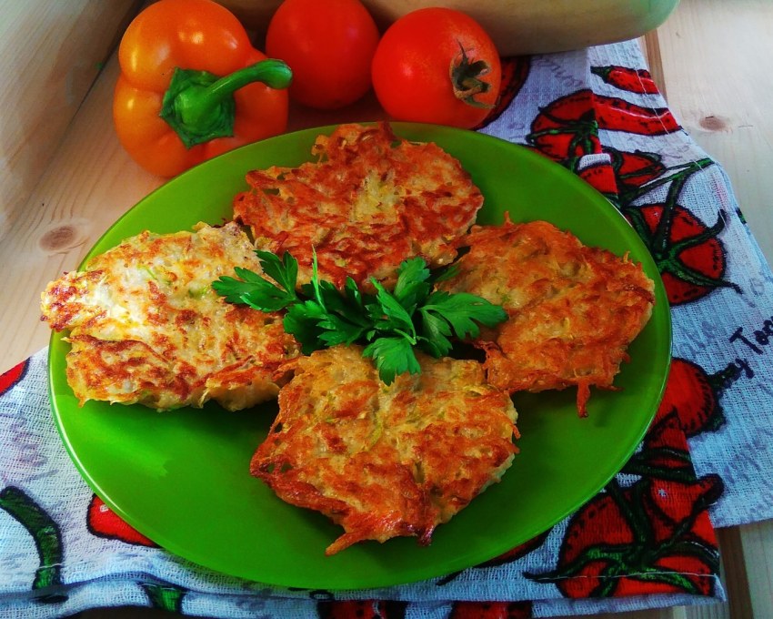 Картофельные оладьи с сыром