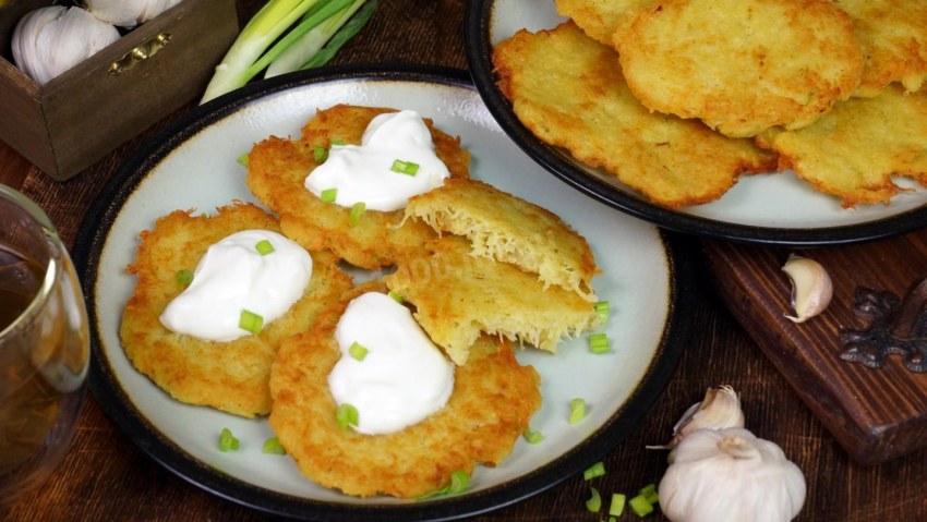 Драники картофельные с ветчиной