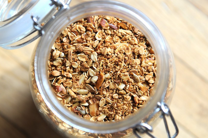 Гранола с бананом
