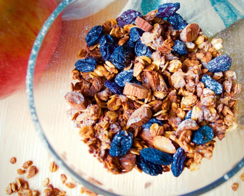 Гранола вид сверху
