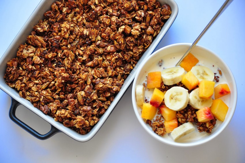 Гранола с карамелью