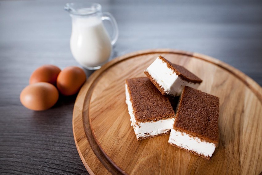 Молочный ломтик домашний