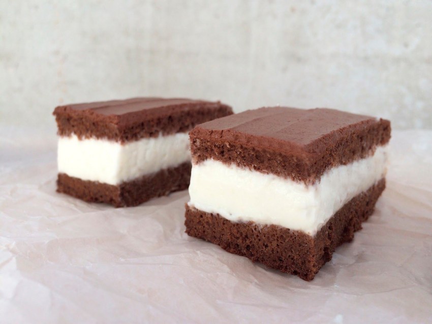 Пирожное молочный ломтик