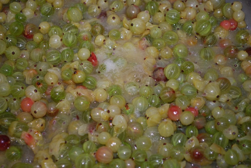 Сердечки из крыжовника